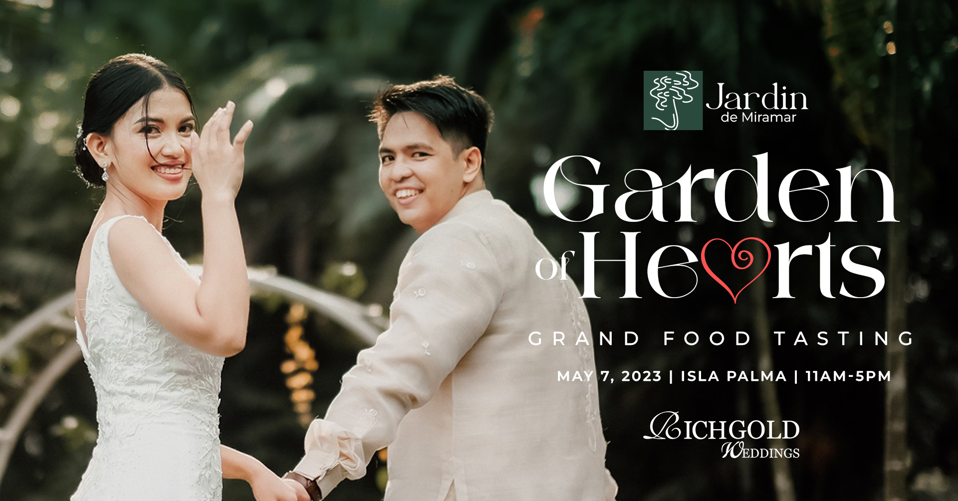 Garden of Hearts Rich Gold Catering