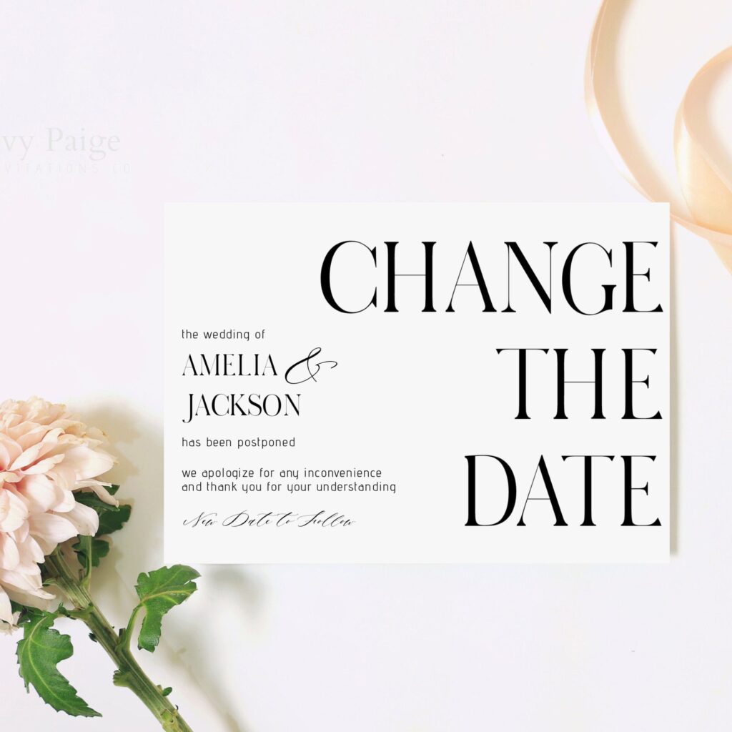 When You Need to Postpone a Wedding