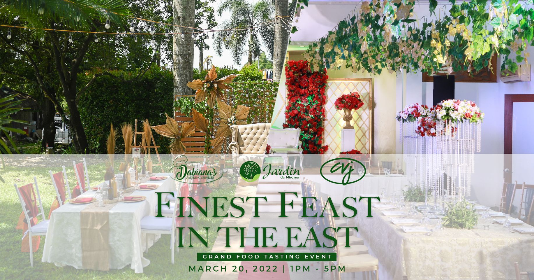 The Finest Feast in the East Grand Food Tasting Event by CVJ Catering and Dabianas' Catering